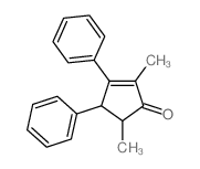 2-Cyclopenten-1-one,2,5-dimethyl-3,4-diphenyl-结构式