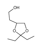 2-[(4R)-2,2-diethyl-1,3-dioxolan-4-yl]ethanol结构式