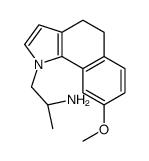 (2S)-1-(8-methoxy-4,5-dihydrobenzo[g]indol-1-yl)propan-2-amine结构式