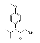 2-氨基-n-异丙基-n-(4-甲氧基苯基)乙酰胺结构式