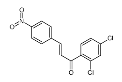 1-(2,4-dichlorophenyl)-3-(4-nitrophenyl)prop-2-en-1-one结构式