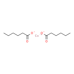 Dihexanoic acid cobalt(II) salt Structure