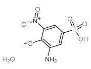 3-氨基-4-羟基-5-硝基苯磺酸一水结构式