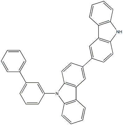 9-[1,1'-Biphenyl]-3-yl-3,3'-bi-9H-carbazole structure