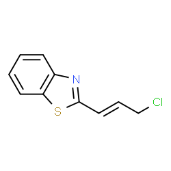 Benzothiazole, 2-(3-chloro-1-propenyl)-, (E)- (9CI)结构式