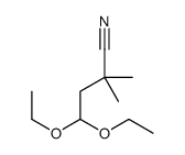 4,4-Diethoxy-2,2-dimethylbutanenitrile结构式