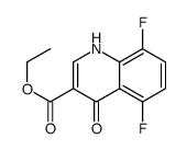 5,8-二氟-1,4-二氢-4-氧代-3-喹啉羧酸乙酯结构式
