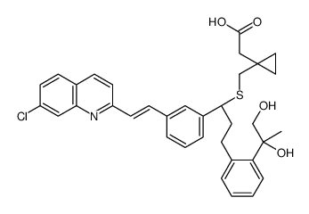 孟鲁司特1,2-二醇(非对映体混合物)结构式