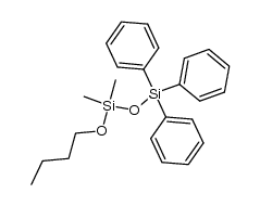 1-butoxy-1,1-dimethyl-3,3,3-triphenyl-disiloxane结构式