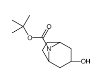 tert-butyl exo-3-hydroxy-8-azabicyclo[3.2.1]octane-8-carboxylate Structure