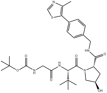 VH032-NH-CO-CH2-NHBoc结构式
