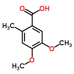 2-甲基-4,5-二甲氧基苯甲酸结构式
