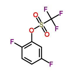 2,5-Difluorophenyl trifluoromethanesulfonate结构式