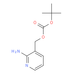 (2-氨基吡啶-3-基)甲基叔丁基碳酸酯结构式