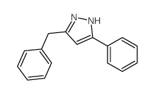 1H-Pyrazole,3-phenyl-5-(phenylmethyl)- Structure