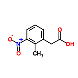 (2-Methyl-3-nitrophenyl)acetic acid Structure