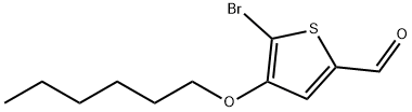 5-溴-4-己硫基噻吩-2-醛结构式