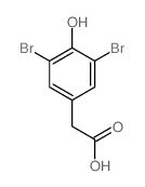 Benzeneacetic acid,3,5-dibromo-4-hydroxy- Structure