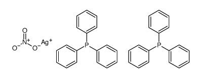 silver,triphenylphosphane,nitrate Structure