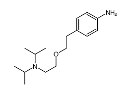 p-[2-[2-(Diisopropylamino)ethoxy]ethyl]aniline结构式