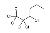 1,1,1,2,2,3-hexachlorohexane Structure
