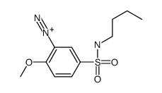 5-[(butylamino)sulphonyl]-2-methoxybenzenediazonium Structure