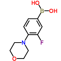 3-Fluoro-4-morpholinophenylboronic Acid Structure