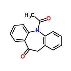 5-Acetyl-5H-dibenzo[b,f]azepin-10(11H)-one结构式