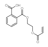 1,2-苯二甲酸单[2-[(1-氧代-2-丙烯基)氧]乙基]酯结构式