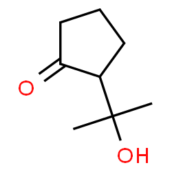 CYCLOPENTANONE, 2-(1-HYDROXY-1-METHYLETHYL)- Structure