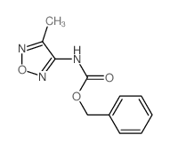 Carbamic acid,(4-methyl-1,2,5-oxadiazol-3-yl)-, phenylmethyl ester (9CI)结构式