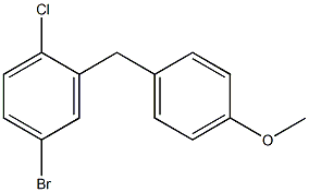 4-Bromo-1-chloro-2-(4-methoxy-benzyl)-benzene structure