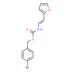 4-BROMOBENZYL N-[2-(2-FURYL)VINYL]CARBAMATE structure