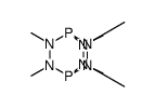 2,3,5,6,7,8-hexamethyl-2,3,5,6,7,8-hexaza-1,4-diphosphabicyclo[2.2.2]octane结构式