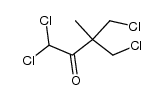 1,1,4-trichloro-3-chloromethyl-3-methyl-butan-2-one结构式