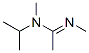 Ethanimidamide, N,N-dimethyl-N-(1-methylethyl)-, (1E)- (9CI) Structure