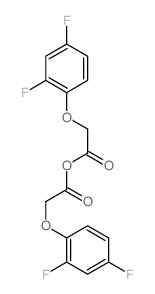 [2-(2,4-difluorophenoxy)acetyl] 2-(2,4-difluorophenoxy)acetate结构式
