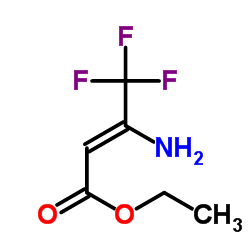 3-氨基-4,4,4-三氟丁烯酸乙酯结构式