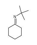 N-cyclohexylidene-2-methylpropan-2-amine结构式