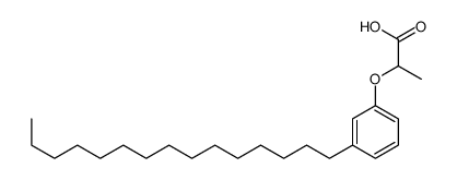 2-(3-pentadecylphenoxy)propanoic acid Structure
