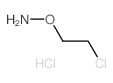 Hydroxylamine,O-(2-chloroethyl)-, hydrochloride (9CI) Structure