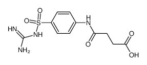 N-(4-carbamimidoylsulfamoyl-phenyl)-succinamic acid结构式