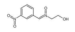 N-(2-hydroxyethyl)-1-(3-nitrophenyl)methanimine oxide结构式