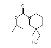 3-(羟甲基)-3-甲基哌啶-1-羧酸叔丁酯结构式