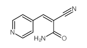 2-cyano-3-pyridin-4-yl-prop-2-enamide Structure