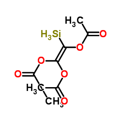 2-Silyl-1,1,2-ethenetriyl triacetate structure