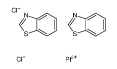 1,3-benzothiazole,platinum(2+),dichloride Structure