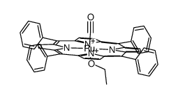 5,10,15,20-tetraphenyl-21H,23H-porphyrin-ruthenium(II)-carbonyl-ethanol结构式