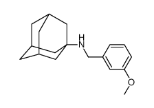 N-(3-甲氧基苄基)金刚烷-1-胺结构式