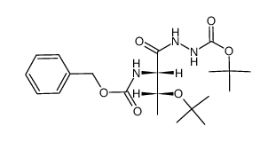 Z-Thr(tBu)-N2H2-Boc Structure